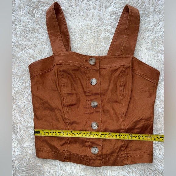 Banana Republic Orange Button Tank Top - Picture 6 of 10